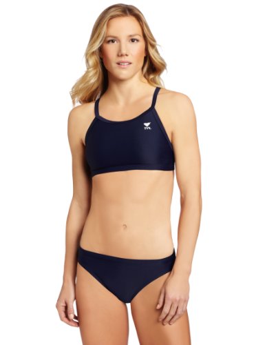 TYR Sport Solid Durafast Diamondback Bikini for Beach Volleyball, Swimming, and Surfing